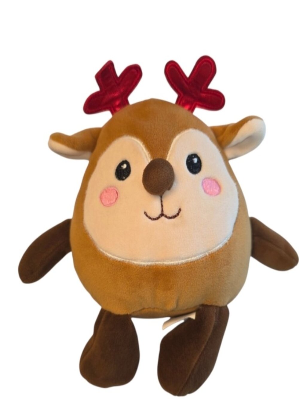 Reindeer Stuffed Animal Christmas Gift 6.5 Inch Plushie Lovie Holiday Present